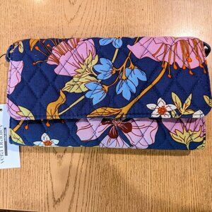 NWT Outlet Vera Bradley Wallet Crossbody – Coffee Garden Floral